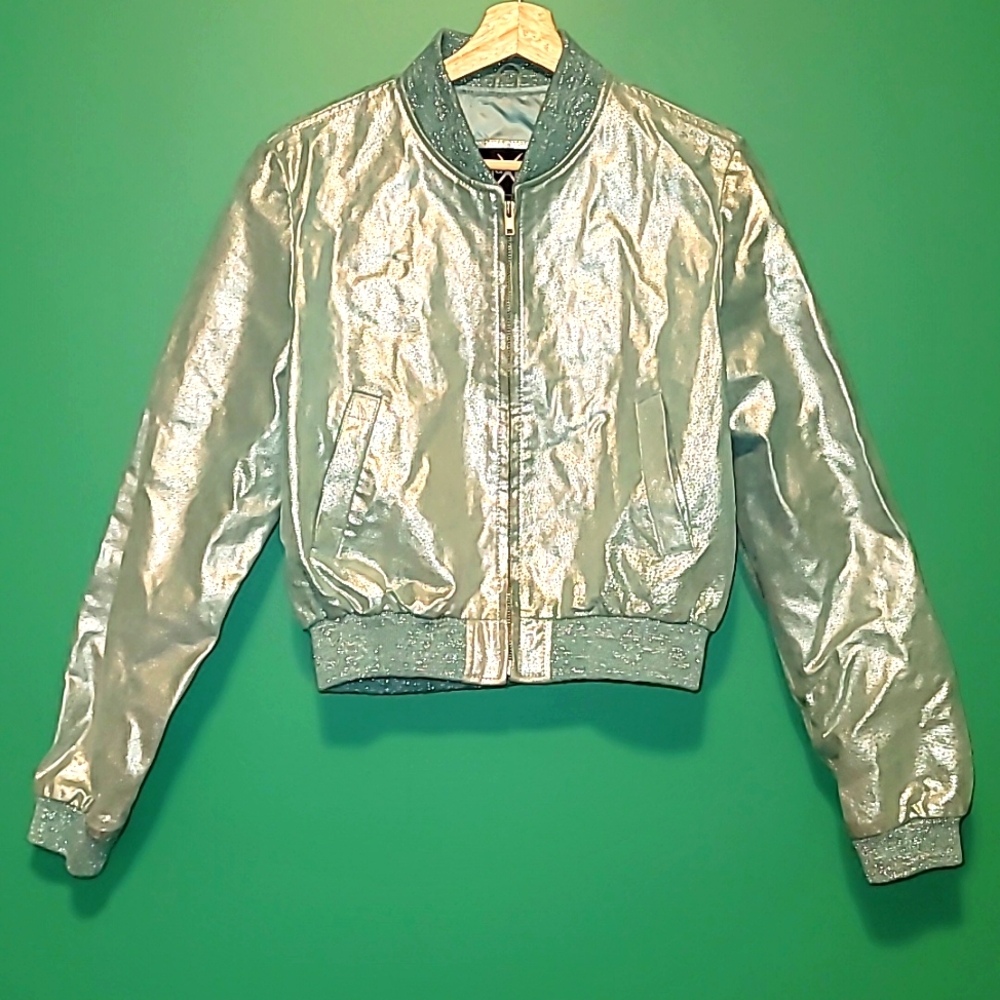 Vintage Maxima Wilson’s Metallic Leather Bomber Jacket